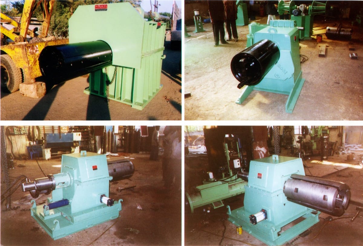 Uncoiler/Recoiler control panel with speed and tension adjustment